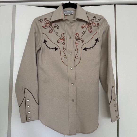 1960’s H Bar C Cali Ranchwear Rodeo Western Top - Picture 5 of 9